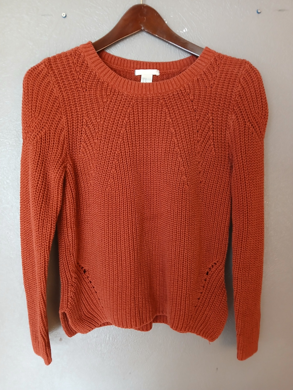H&M Burnt Orange Crewneck Sweater Medium